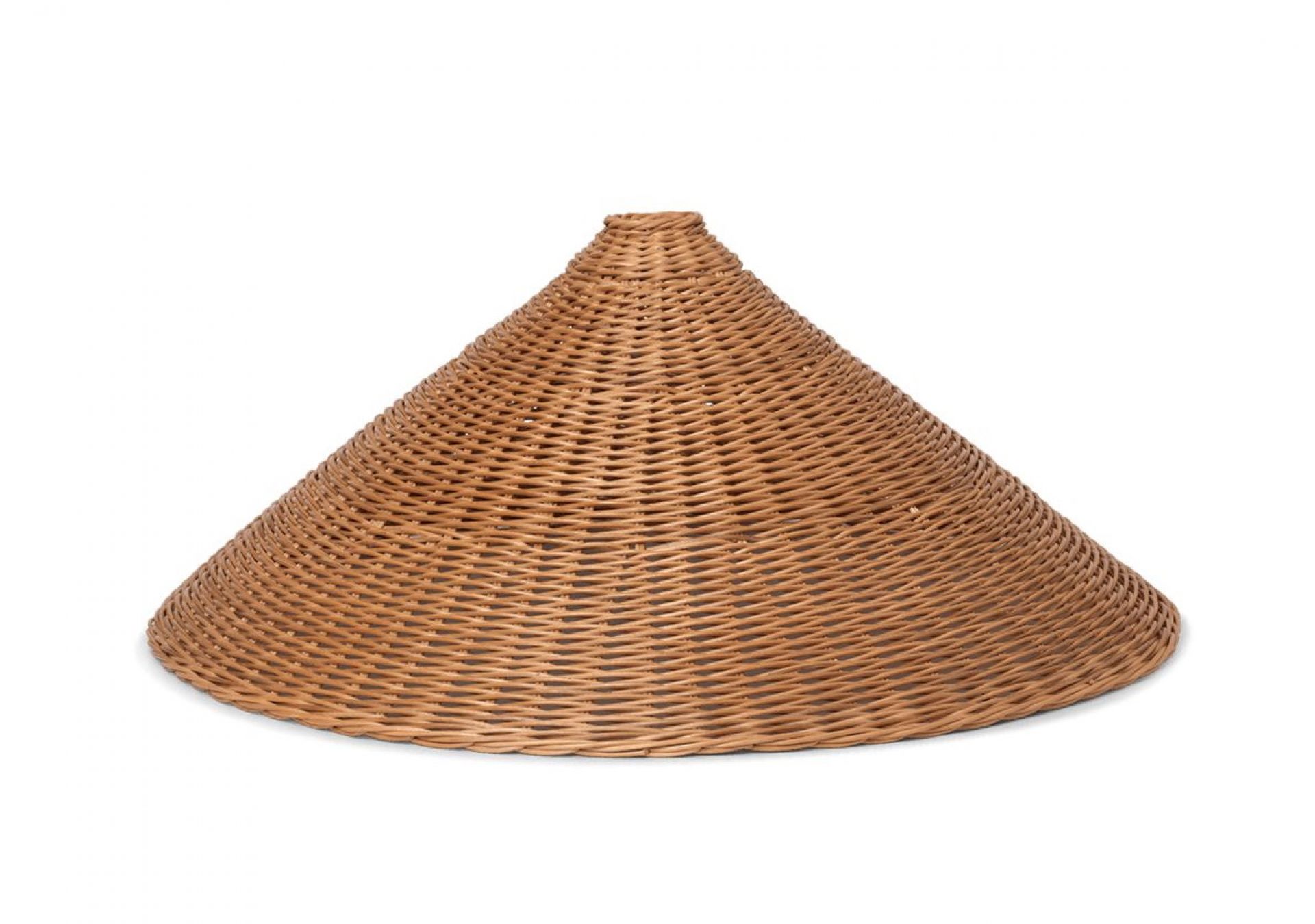 Dou Lampshade Lampenschirm von Ferm Living, 68 cm, aus geflochtenem Rattan.